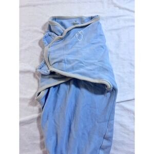 SwaddleMe Original Swaddle Adjustable Infant‎ Wrap Blue Cotton Size SM/MED